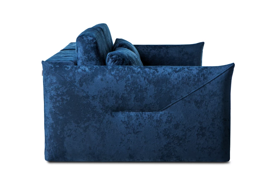 Диван-кровать Таип 2, велюровый, раскладной, темно-синий, 235х128х86 см (изображение №6)