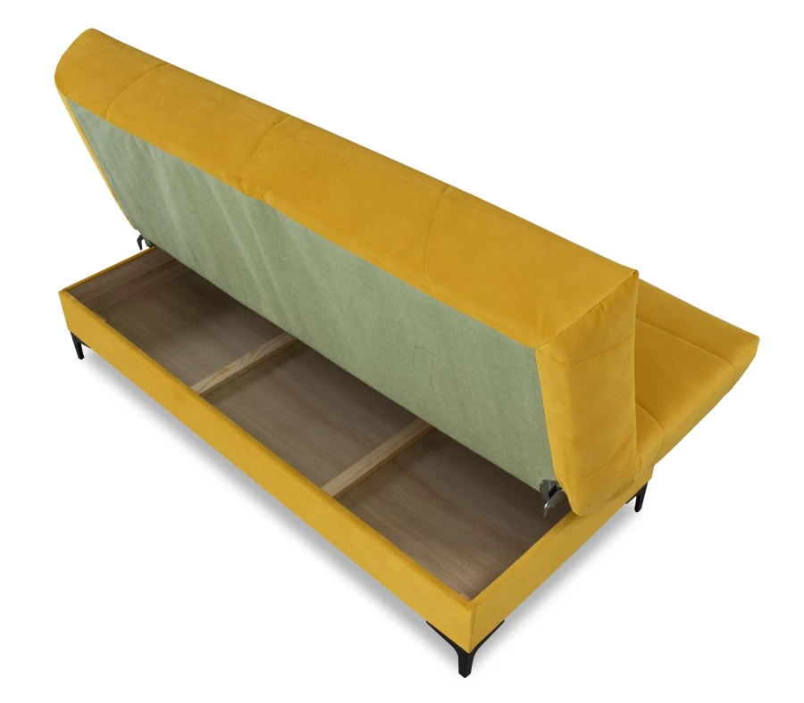 Диван-кровать Ривьера, горчично-желтый, 192х95х105 см (изображение №7)