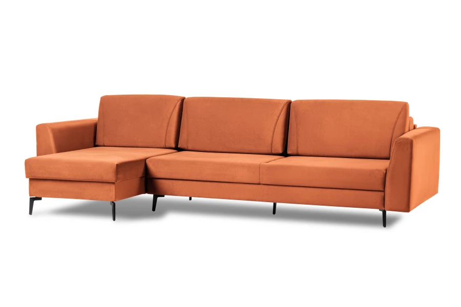 Диван-кровать Тенериф 1, велюровый, раскладной, терракотовый велюр, 315х157х70 см (изображение №3)