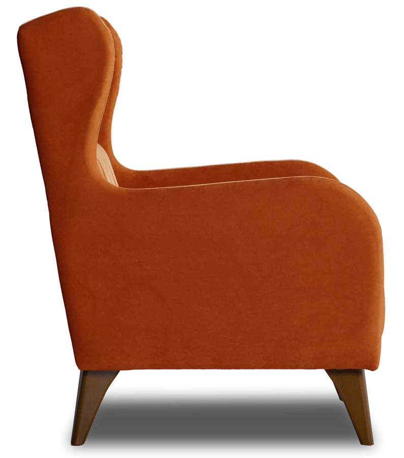 Кресло мягкое Градара, велюр, анатомическое, терракотовый, 66х84х102 см (изображение №5)