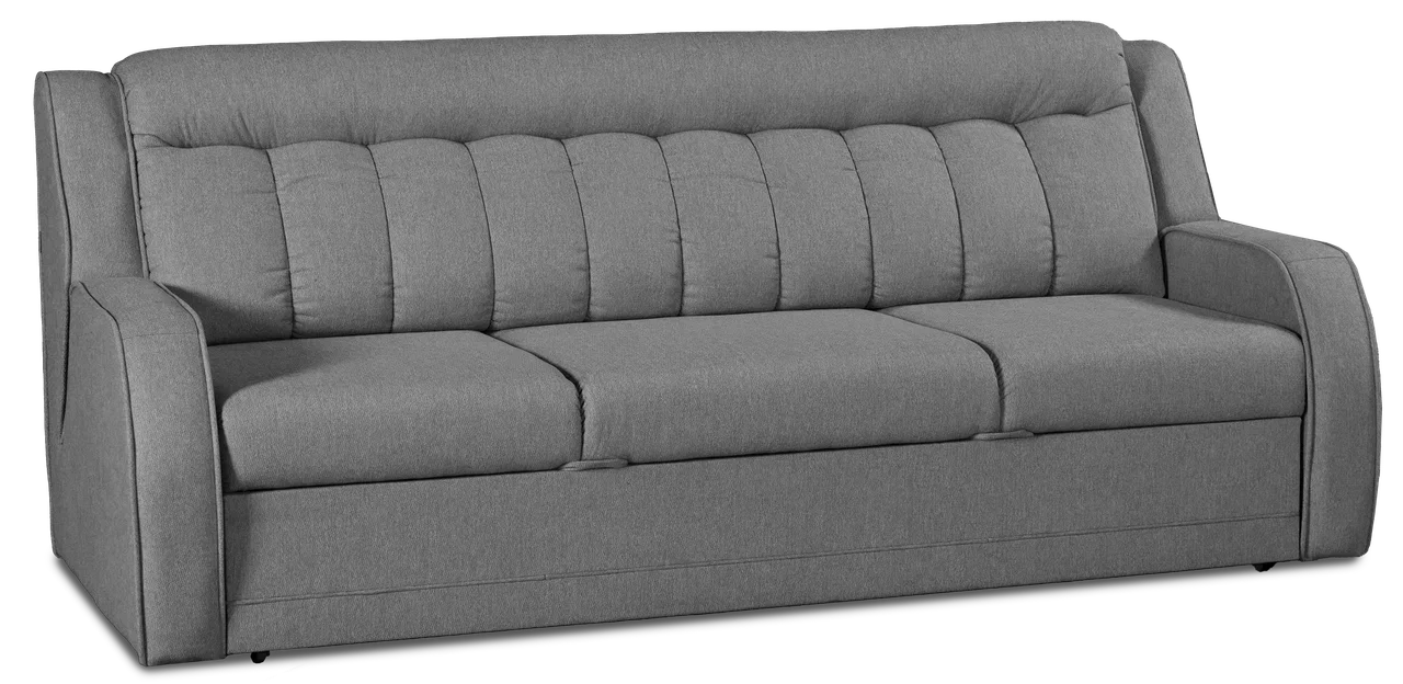 Прямой диван-кровать Блистер, раскладной, серый 231х96х96 см