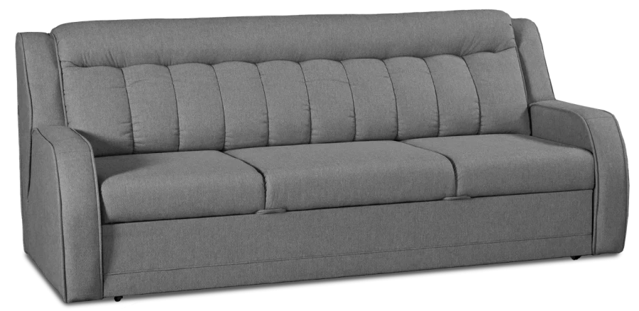 Прямой диван-кровать Блистер, раскладной, серый 231х96х96 см (изображение №1)