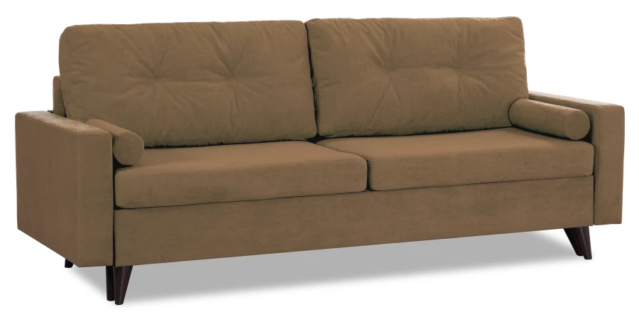 Диван-кровать Фидель, бежево-коричневый, 231х103х98 см (изображение №2)