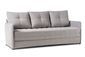 Диван-кровать Панда, велюровый, раскладной, светло-серый, 215х92х100 см