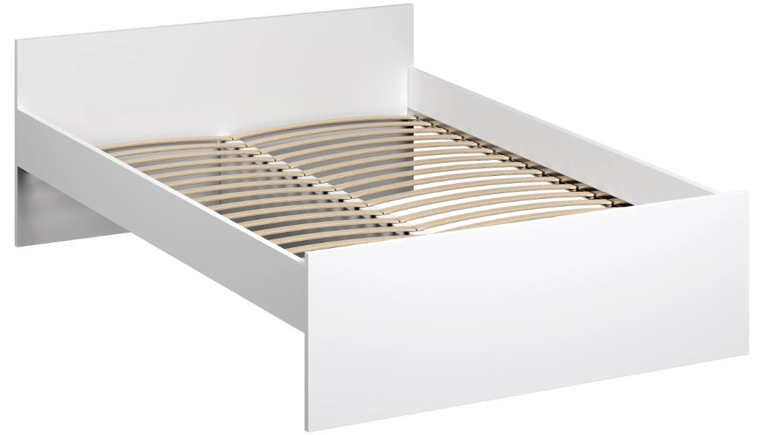 Кровать двойная ОРИОН - аналог IKEA BRIMNES 120х200 см, белая