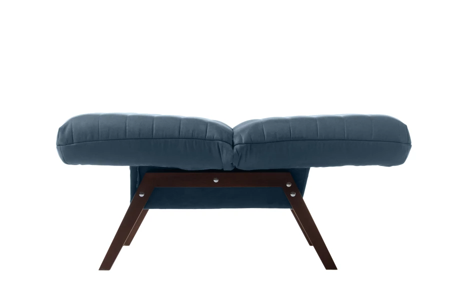 Диван Каир, сине-серая замша, 168х73х88 см (изображение №7)