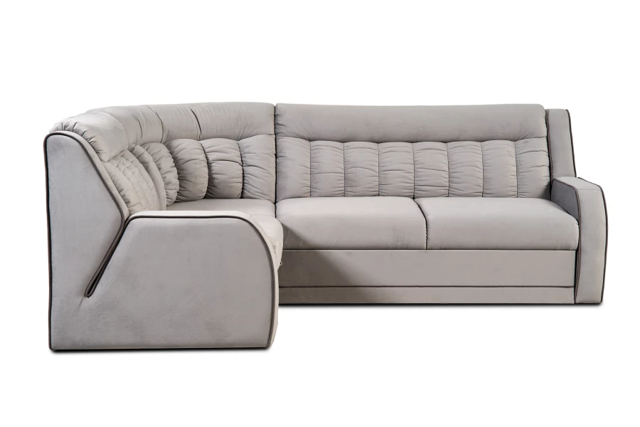 Угловой диван-кровать Блистер 2, серый, 259х183х97 см (изображение №2)