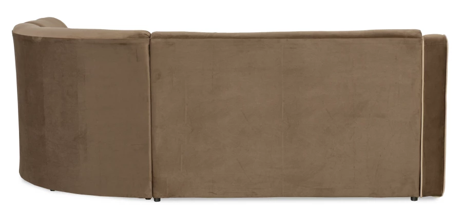 Угловой диван-кровать Блистер 2, коричневый, 259х183х97 см (изображение №9)