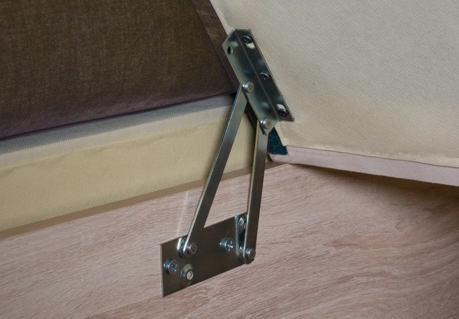 Угловой диван-кровать Сенатор, коричневый, 260х187х92 см (изображение №12)