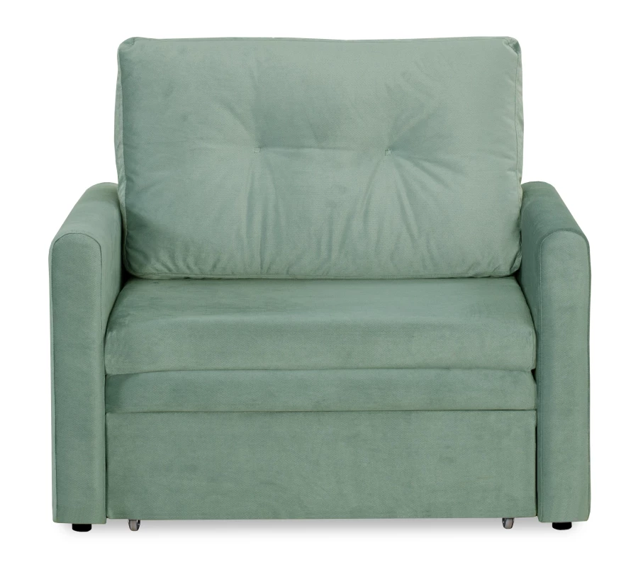 Прямой диван-кровать Юнат 2, раскладной, мятный, 106х87х94 см (изображение №10)