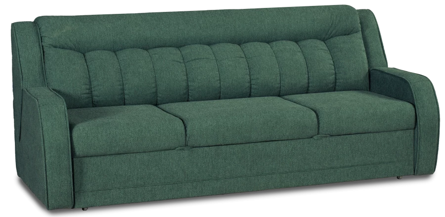 Прямой диван-кровать Блистер, раскладной, зеленый, 231х96х96 см (изображение №1)