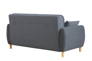 Второе фото. Диван - кровать раскладной Тога, серый велюр, 170х92х82 см