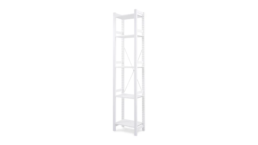 Стеллаж 5 полок - аналог IKEA/IVAR/ИВАР/УДОРА/ ИКЕА,  49x210x30см, белый (изображение №1)