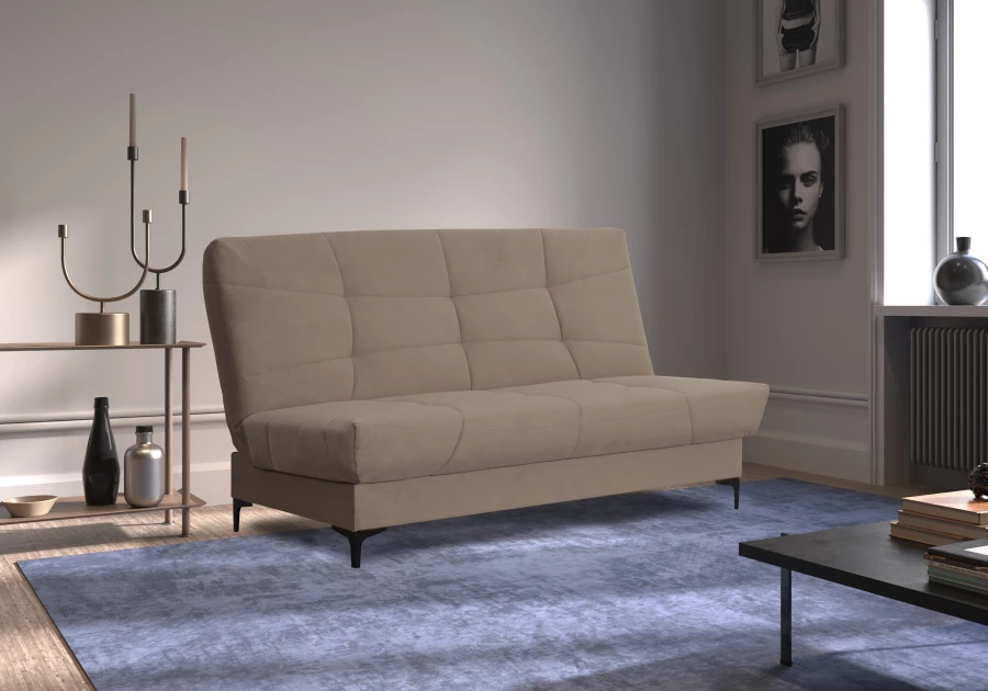 Диван-кровать Ривьера, светло-серый, 192х95х105 см (изображение №12)