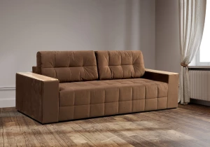 Второе фото. Диван-кровать Элегант 2022 ,коричневый 253х106х99 см