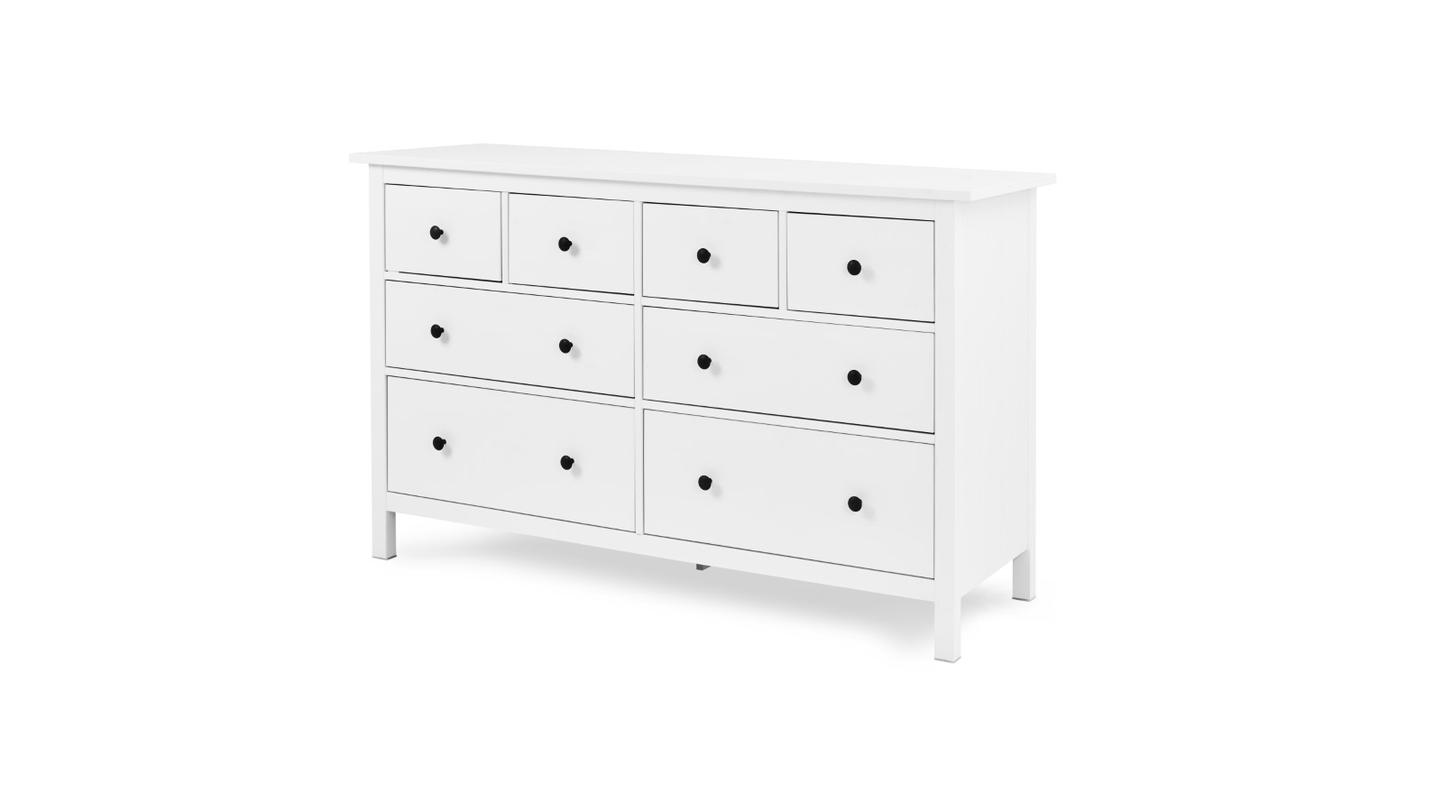 Комод с 8 ящиками - аналог IKEA HEMNES / ХЕМНЭС/ ХЕМНЕС / КЫМОР / ИКЕА 108х131х50 см, белый