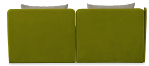 Второе фото. Диван-кровать, Орлеан велюровый, раскладной, с ящиком для белья, механизм Книжка, светло-серый велюр, 198х88х81 см