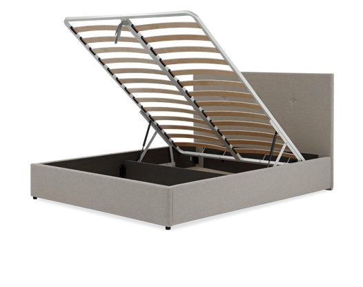 Кровать BuyRelax (велюр), с ПМ, 160х200 см, бежевый