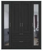 Шкаф комбинированный 4 двери и 2 ящика СИРИУС - аналог IKEA BRIMNES, Дуб Венге (с 2 зеркалами) (изображение №2)