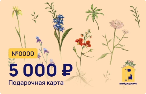 Подарочная карта на 5 000 руб. (дизайн Поле) (изображение №1)