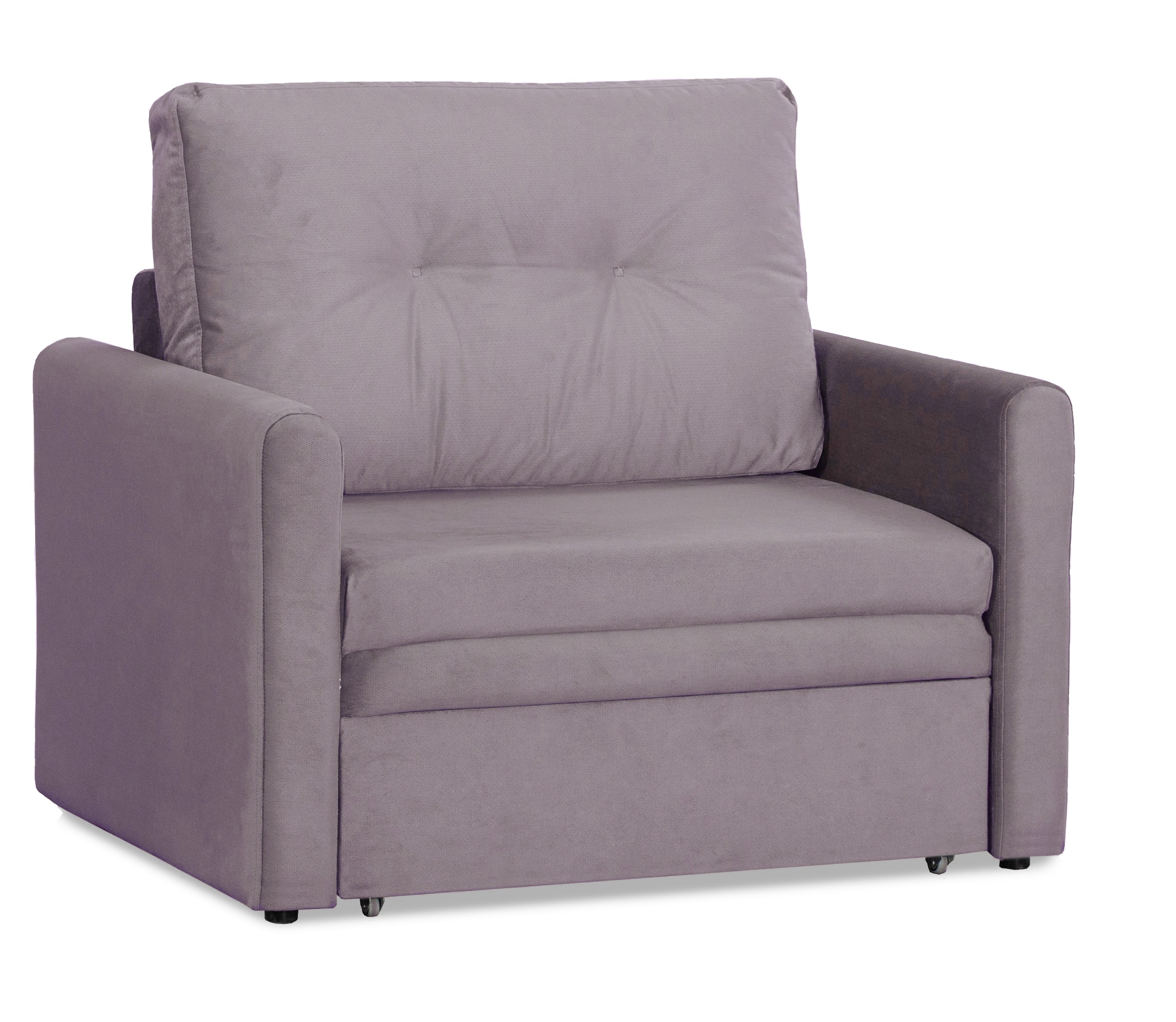 Прямой диван-кровать Юнат 2, раскладной, какао, 106х87х94 см