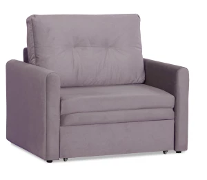 Прямой диван-кровать Юнат 2, раскладной, какао, 106х87х94 см