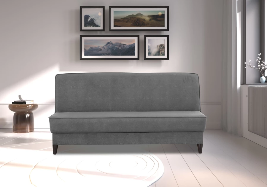 Прямой диван Наварра 2 , серый с мелкими разводами 187х87х90 см (изображение №9)