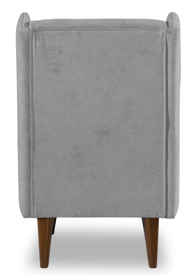 Кресло мягкое Градара, велюр, анатомическое, светло-серый,  66х84х102 см (изображение №8)