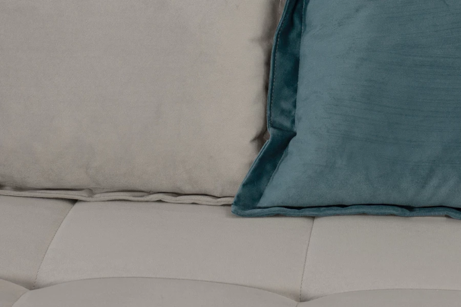 Прямой диван-кровать Аккорд, велюровый, раскладной, серый, 192х100х95 см (изображение №11)