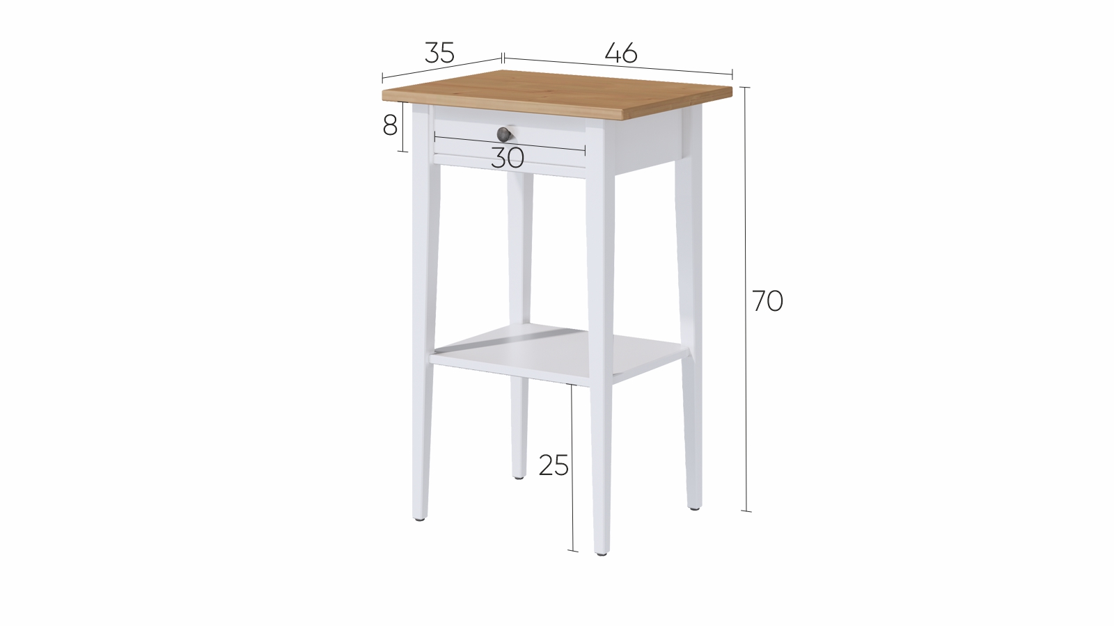 Тумба прикроватная - аналог IKEA HEMNES / ХЕМНЭС/ ХЕМНЕС Тумба прикроватная - аналог IKEA HEMNES / ХЕМНЭС/ ХЕМНЕС