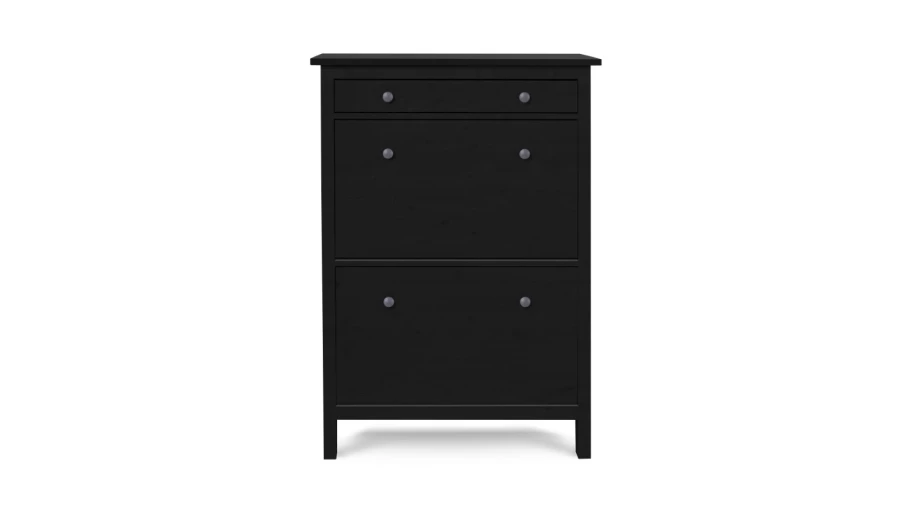 Обувница - аналог IKEA HEMNES / ХЕМНЭС/ ХЕМНЕС / КЫМОР / ИКЕА 89х127x30 см, черный (изображение №2)