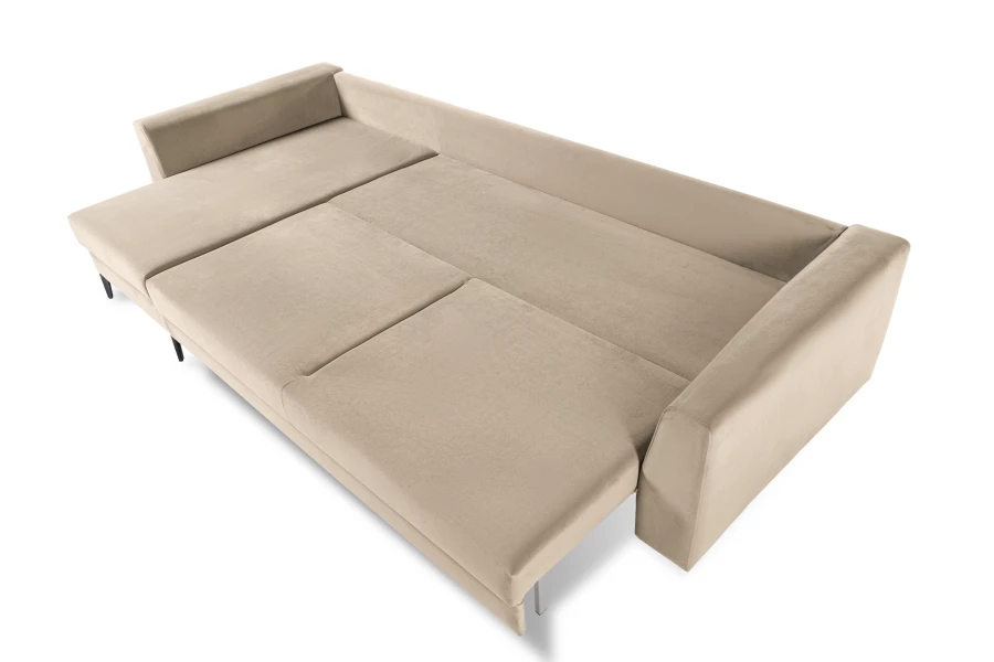 Диван-кровать Тенериф 2, велюровый, раскладной, какао велюр, 315х157х70 см (изображение №7)