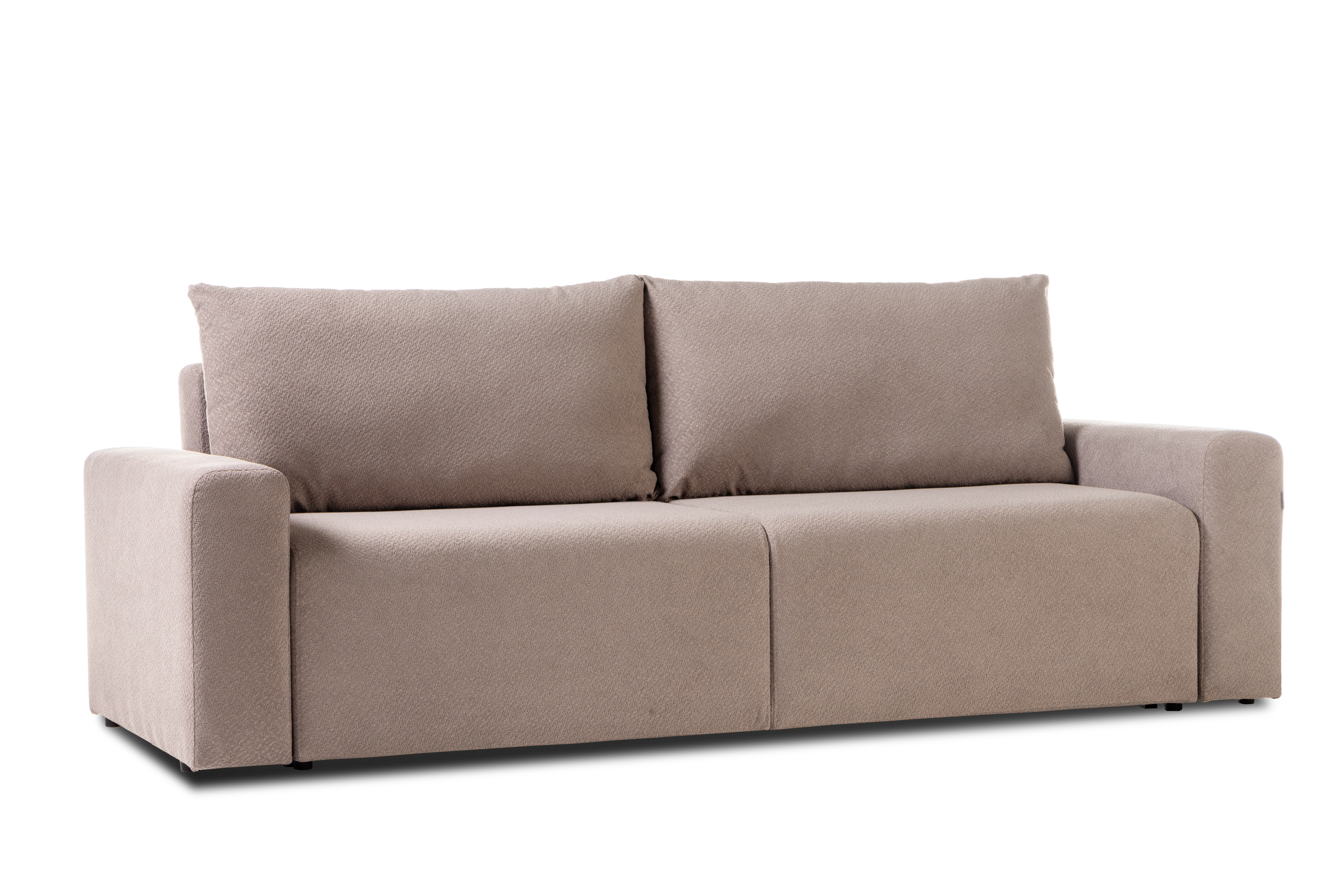 Диван-кровать Халиф 2, велюровый, раскладной, какао шенилл с мелким букле, 241х102х92 см