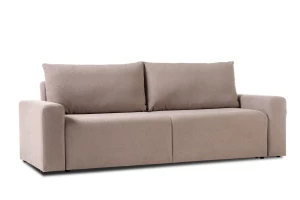 Диван-кровать Халиф 2, велюровый, раскладной, какао шенилл с мелким букле, 241х102х92 см