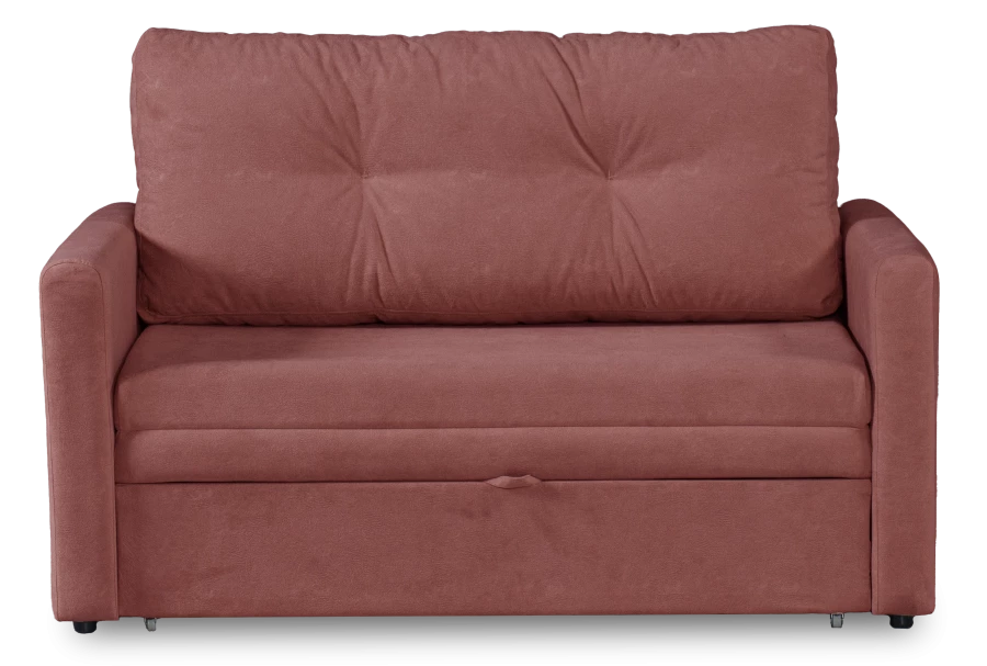 Диван-кровать Юнат 120, раскладной, розово-сиреневый с мелкими разводами, 142х87х94 см (изображение №8)