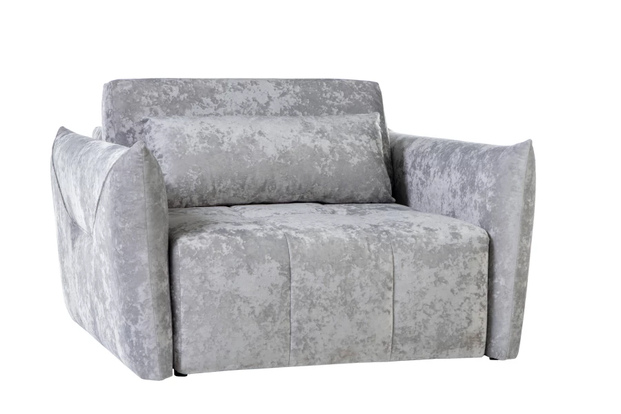 Кресло Таип 2, светло-серый, велюр, 138х128х86 см (изображение №1)