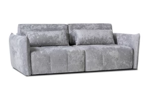 Диван-кровать Таип 2, велюровый, раскладной, светло-серый велюр, 235х128х86 см