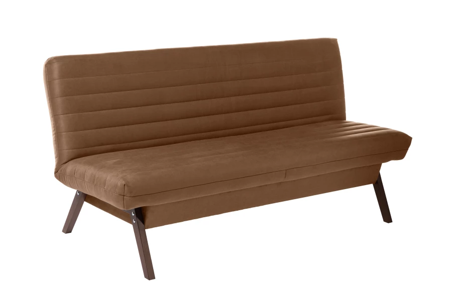 Диван-кровать Каир (БД), коричневый, замша, 188х73х88 см (изображение №4)