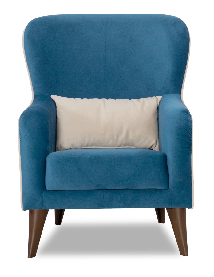 Кресло мягкое Вояж 7, анатомическое, синий, 72х94х94 см (изображение №3)