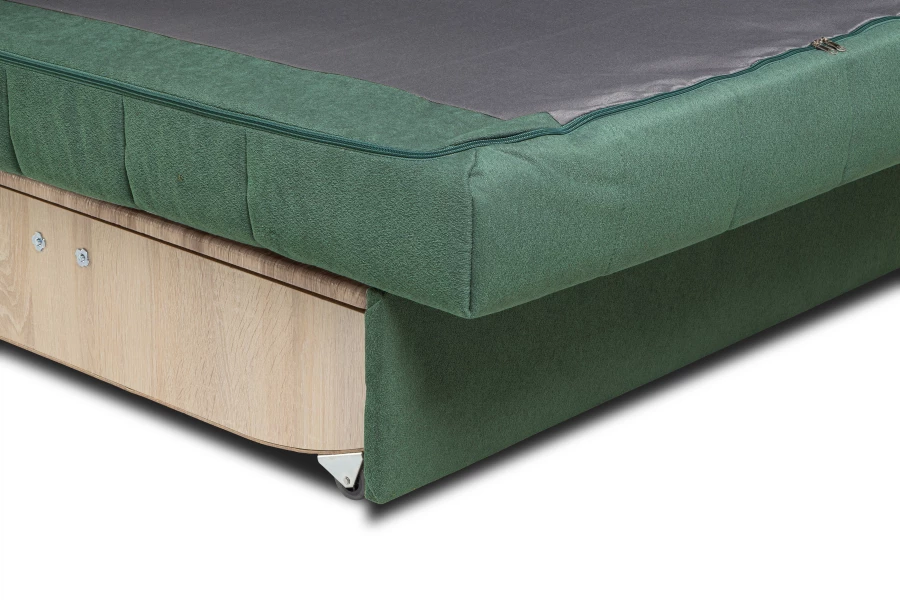 Диван-кровать Панда, велюровый, раскладной, зеленый, 145х101х100 см (изображение №9)