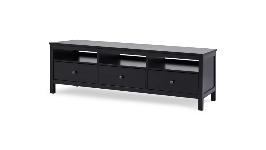 Тумба под ТВ - аналог IKEA HEMNES / ХЕМНЭС/ ХЕМНЕС / КЫМОР / ИКЕА 183х57х47 см, черный (изображение №1)