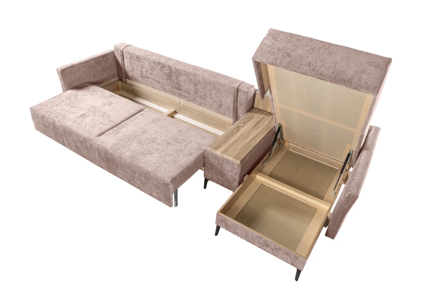 Диван-кровать Тенериф 2, велюровый, раскладной, како шенилл, 334х156х93 см (изображение №7)