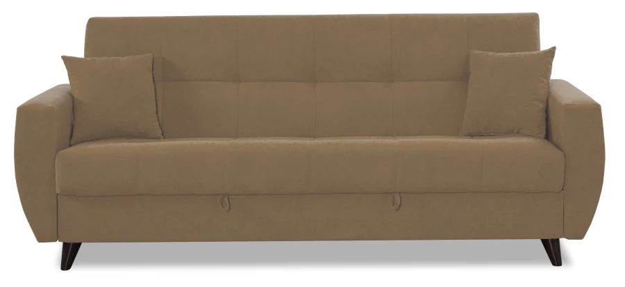 Диван-кровать Бетти 2, велюровый, раскладной, какао, 236х88х96 см (изображение №2)