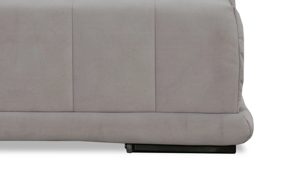 Диван-кровать Флорида, велюровый, светло-серый, 201х90х90 см (изображение №5)