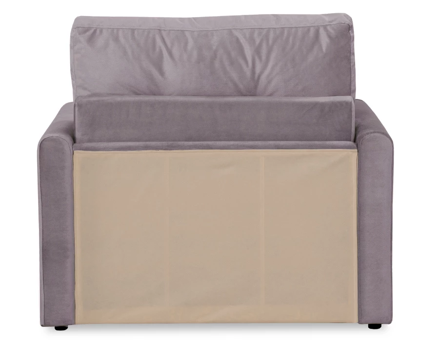 Прямой диван-кровать Юнат 2, раскладной, какао, 106х87х94 см (изображение №4)