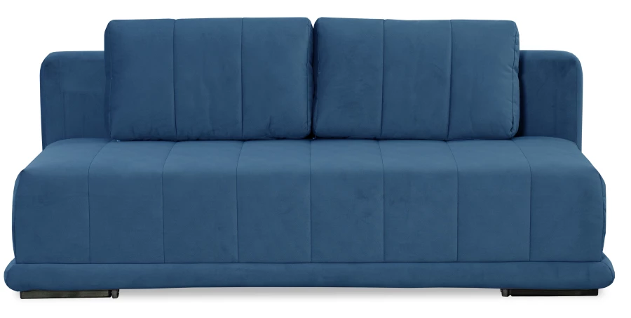 Диван-кровать Флорида, велюровый, синий, 201х90х90 см (изображение №2)