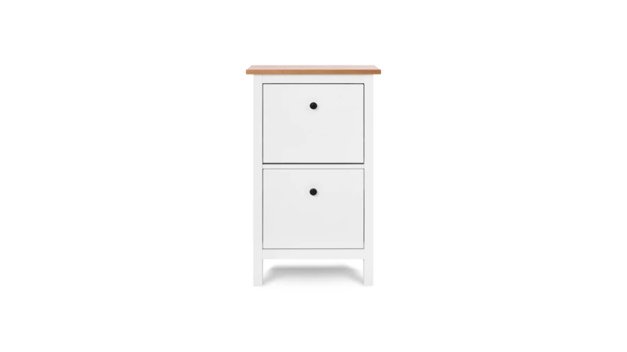 Обувница - аналог IKEA HEMNES / ХЕМНЭС/ ХЕМНЕС / КЫМОР / ИКЕА 59х101x22 см, белый/светло-коричневый (изображение №2)