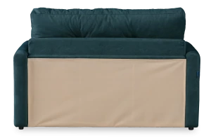 Второе фото. Диван-кровать Юнат 120, раскладной, синий с мелкими разводами, 142х87х94 см