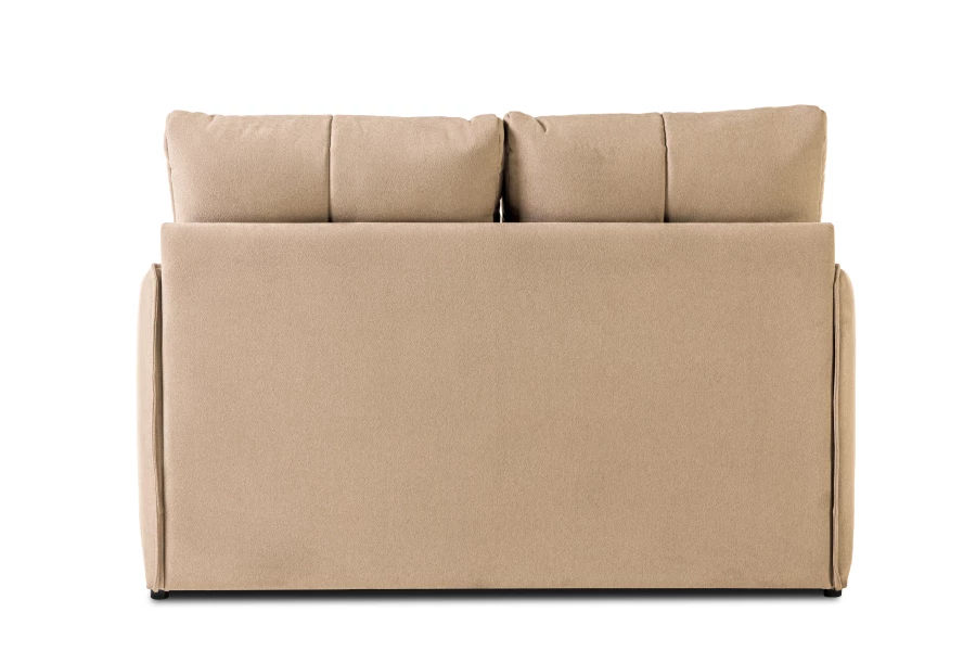 Диван-кровать Панда, велюровый, раскладной, бежевый, 145х101х100 см (изображение №5)
