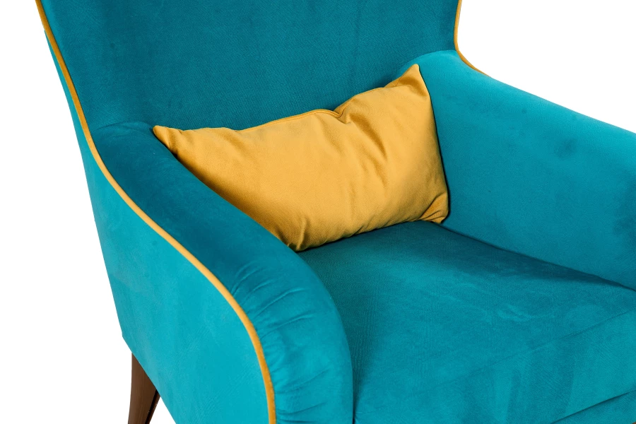 Кресло мягкое Вояж 7, анатомическое, бирюзовый, 72х94х94 см (изображение №3)